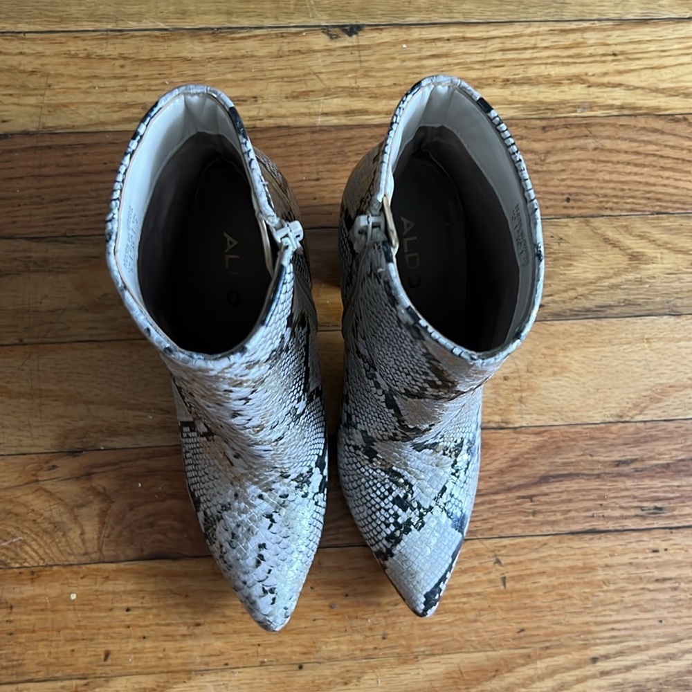 Also Snake Print Block Bootie - Picture 5 of 5